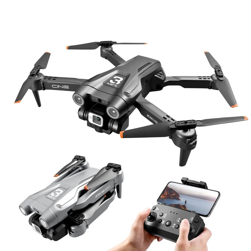 KBDFA Z908 Pro Drone - 4K HD Professional ESC Camera Drones Optical Flow Positioning 2.4G Wifi Obstacle Avoidance Dron Toy Gift black-1080P-OA-2C-1B