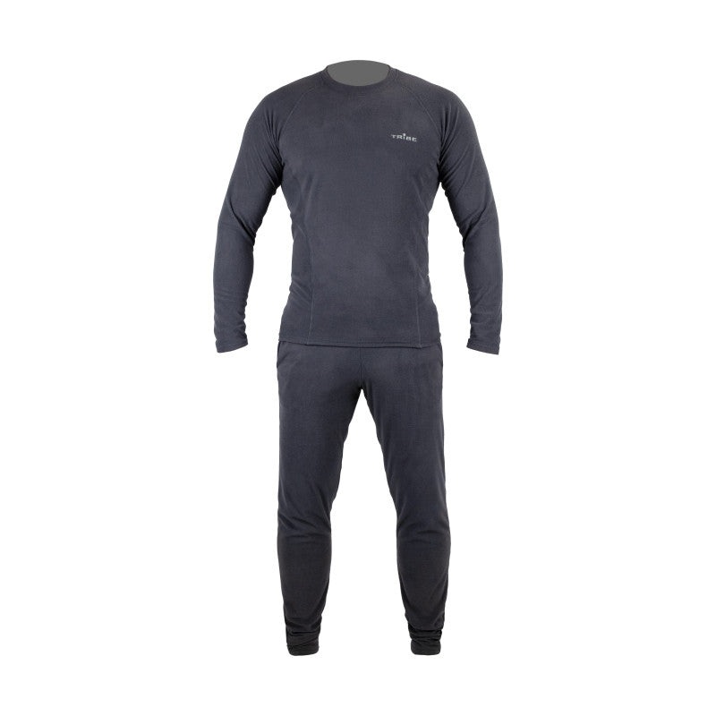 Men's Tribe Microfleece Thermal Underwear Set (Shirt + Pants) - Grey