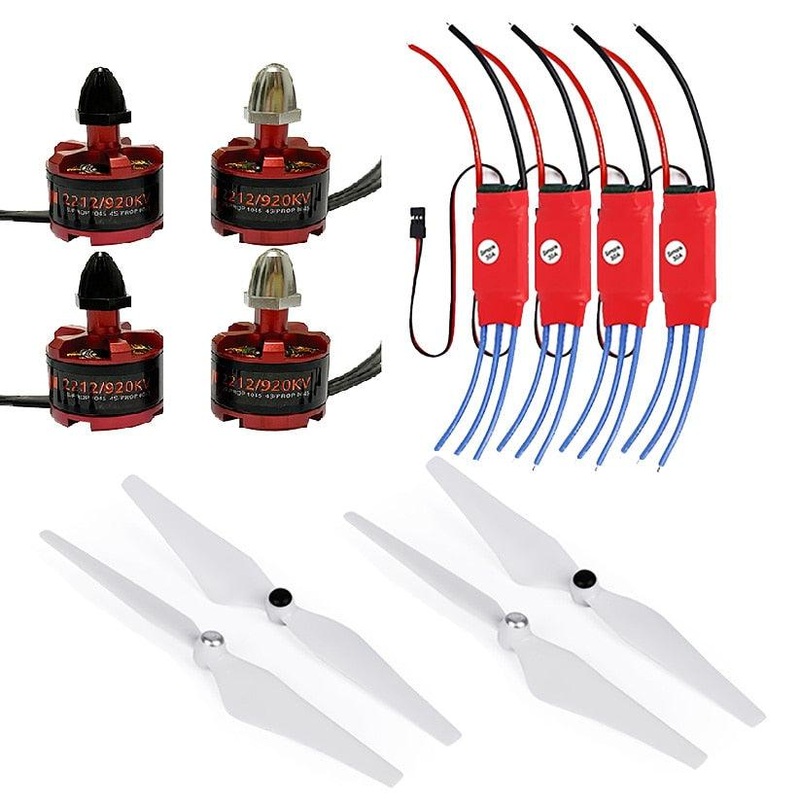 NEW 2212 920KV CW CCW Brushless Motor + 30A Simonk ESC W/ 5V 2A BEC + 9450 Propeller for F450 F550 Multi-Rotor Aircraft Only 30A ESC