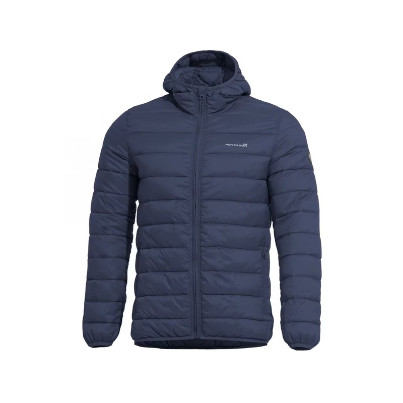 Pentagon Aurora Hooded Jacket in Navy Blue