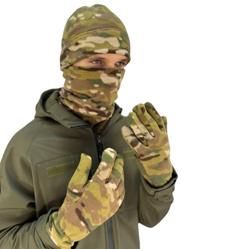 Ranger MultiCam Hat, Buff, and Gloves Set, Size 55-57