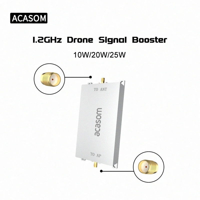 1.2GHz 10W 20W 25W / 1.4G 10W / 2.4G 10W Drone FPV Signal Amplifier Extender Signal Booster Drone Range Extender Tarot 1.2G FPV Image Transmissi 1.2G 10W