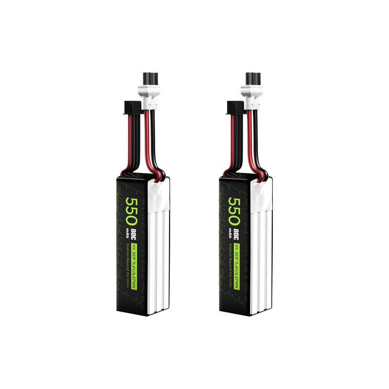 2PCS Flywoo Explorer 550mAh LiHV 3S 80C Battery Flywoo XT30UP