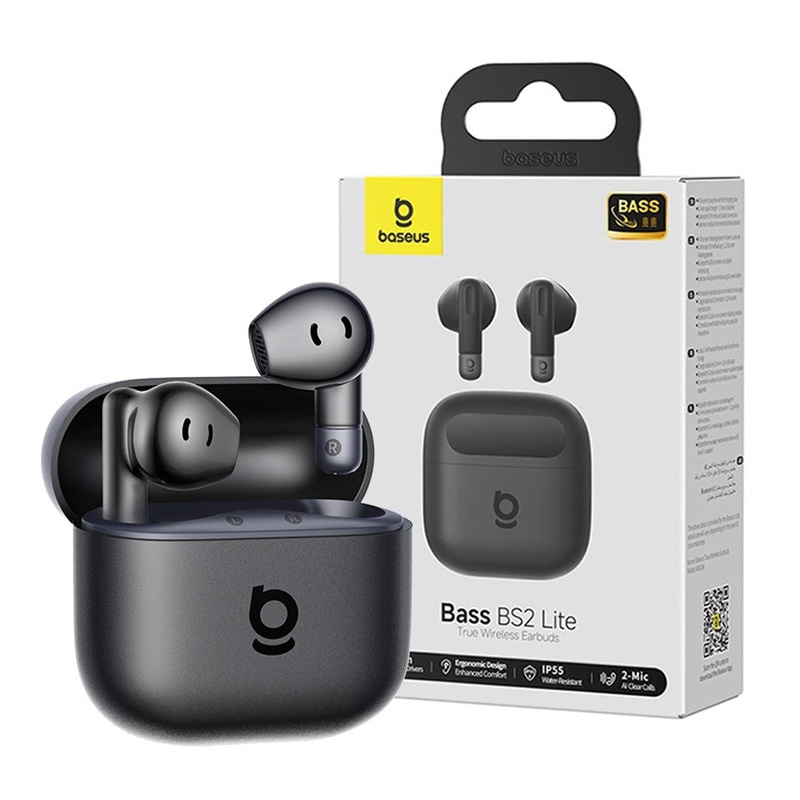 Baseus Bass BS2 Lite Wireless Earbuds Black