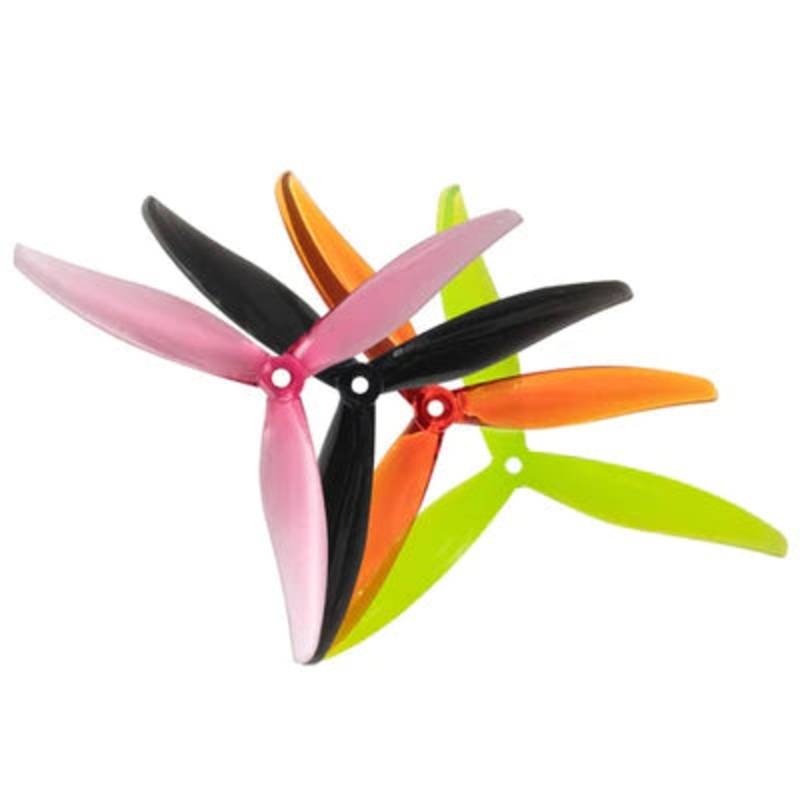 Gemfan Street League Hurricane 7043 Durable Tri-Blade 7" Prop 4 Pack Black