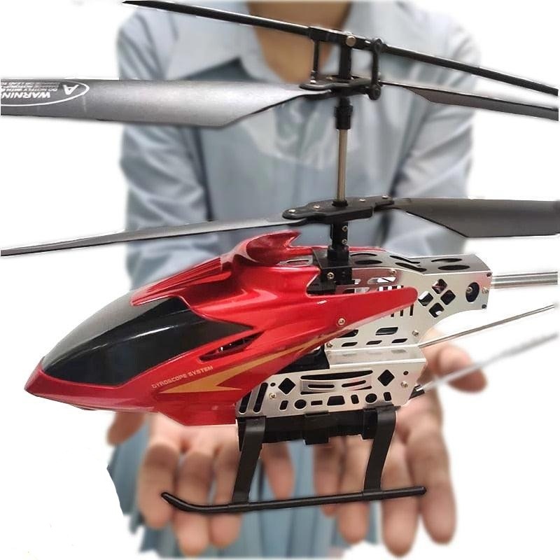 Large Rc Helicopter - 50 CM 4ch Professional Outdoor Big Size Altitude Hold LED Lights Alloy For Adults Toys for Kids Boy Blue 3 Battery