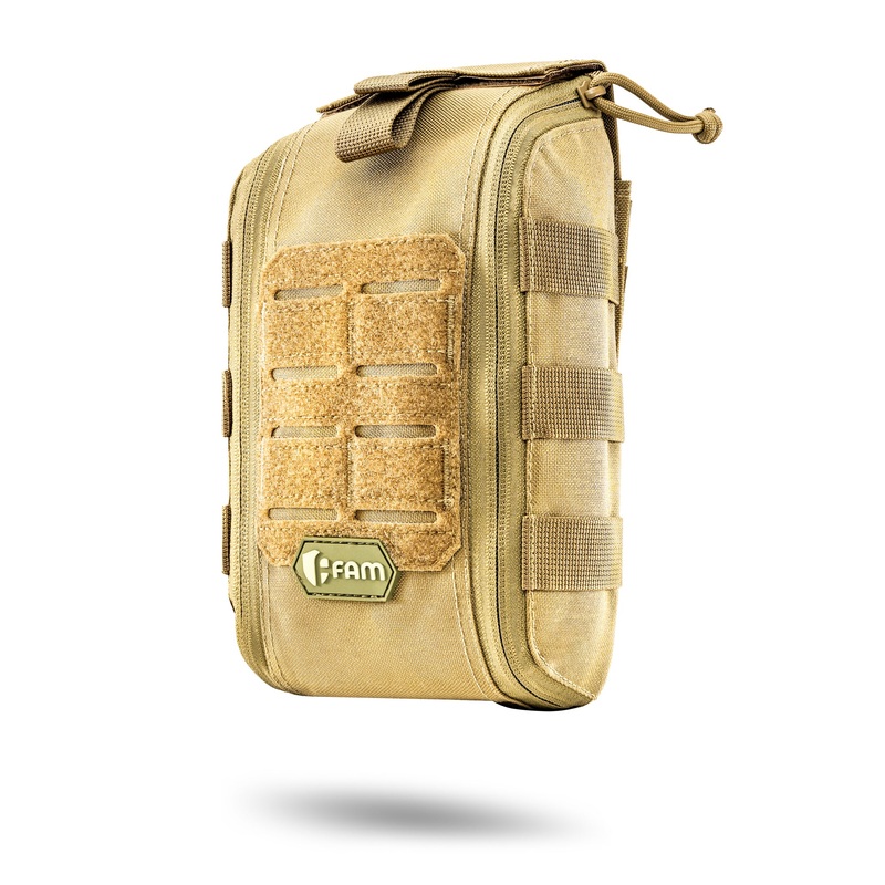 M8 Medical Pouch with Drop Function Made of 1000D Cordura, Coyote