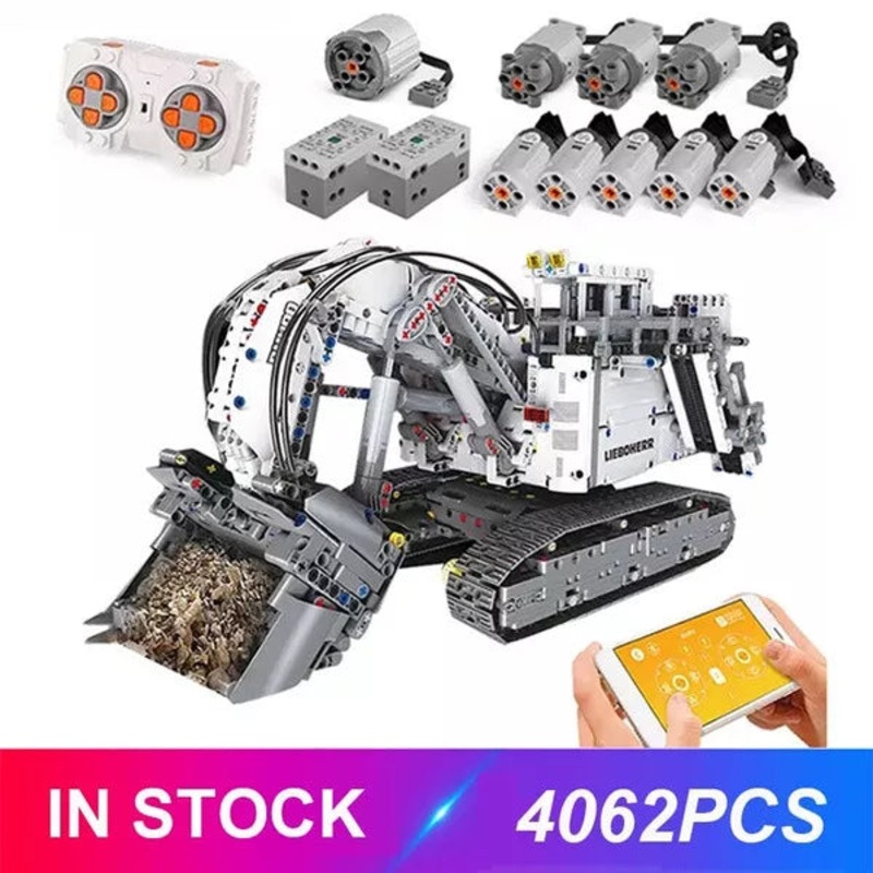 MOULD KING 13130 Liebherrs R9800 Terex RH400 Mining Excavator remote controlled