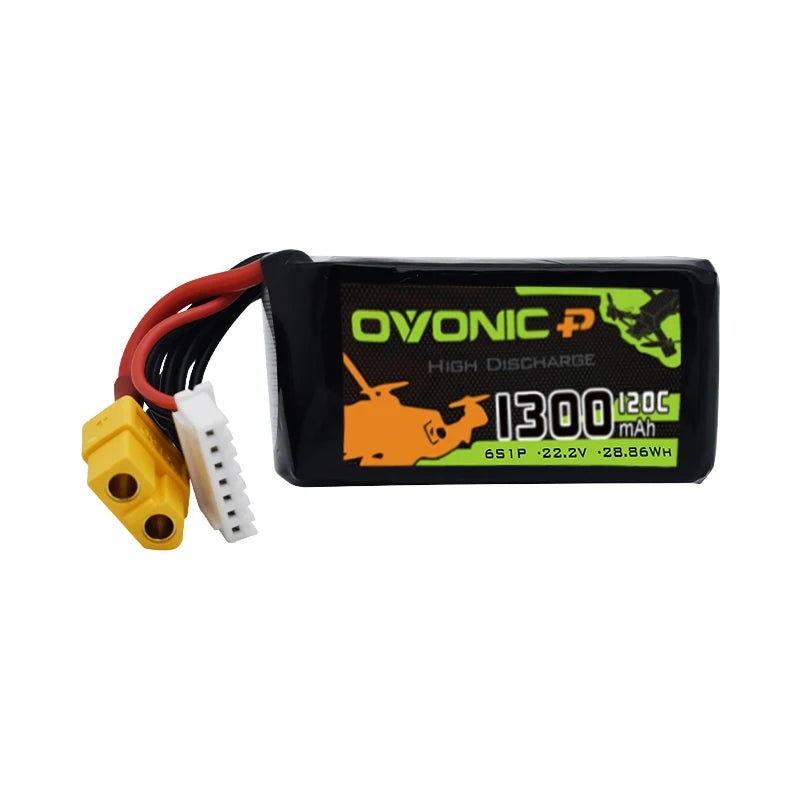 Ovonic 4S/6S 14.8V/22.2V 1300mAh 100C/120C LiPo Battery For Drone 1Pcs 14.8V XT60 100c