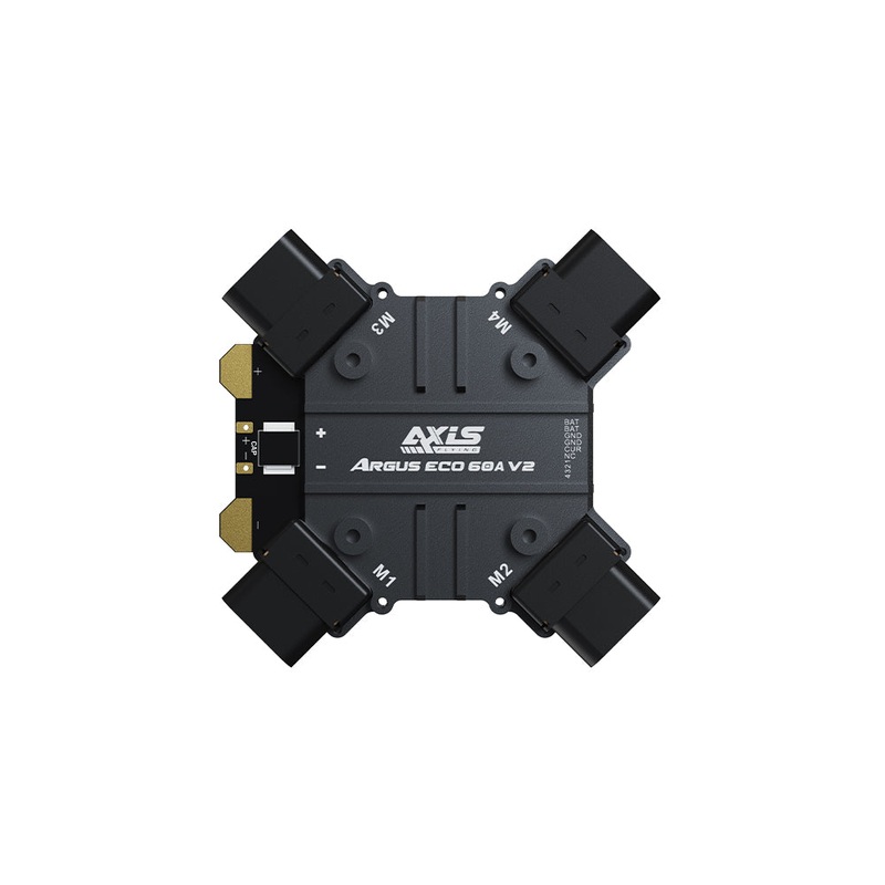 Axisflying Argus ECO 60A V2 26S ESC, Quick Dismantle Plug + CNC, MR60PW Motor Interface, Bluejay Firmware