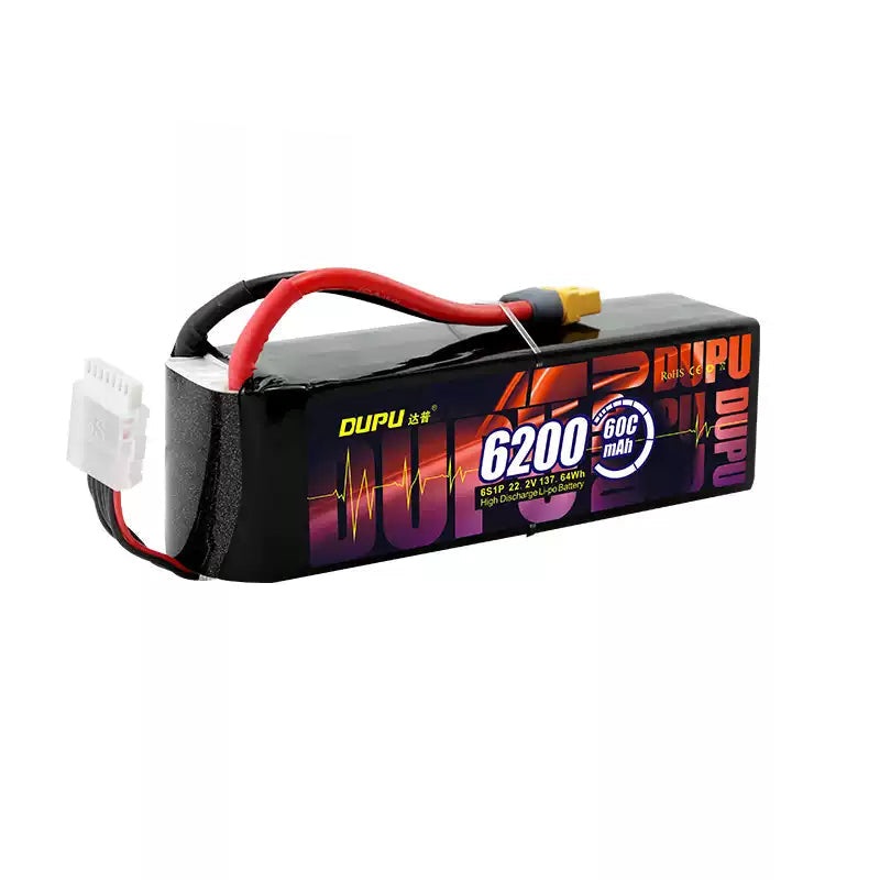 DUPU 6200mAh 3S 4S 6S LiPo Battery for RC Drone Airplane Helicopter Car Boat 35C 60C 85C XT60 Plug