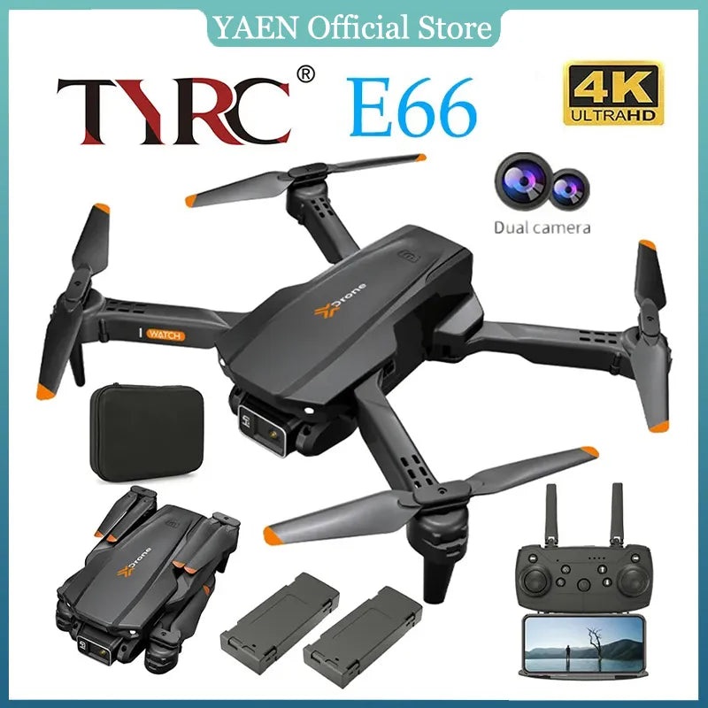 E66 Drone - Professional HD Camera Obstacle Avoidance Aerial Photography Brushless Folding Quadcopter Toys Gifts 2023 New XK E66 Light Flow