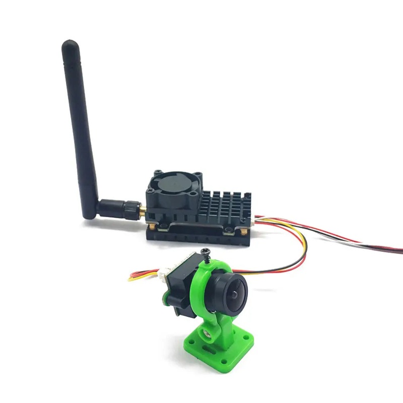 EWRF 5.8Ghz 2W 48CH VTX - FPV Wireless Transmitter 2000MW Video AV Audio Sender With 2.8mm CMOS 1000TVL Camera for Long Range RC Drone FPV Camera