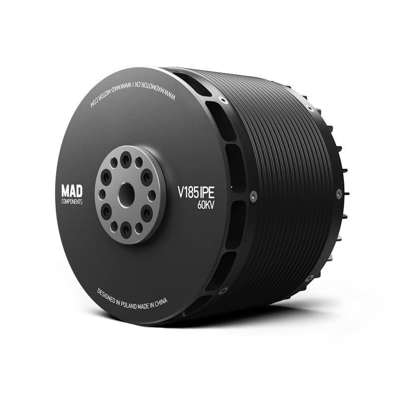 MAD V185 IPE V1.0 60KV eVTOL Airplane Drone Motor, IP35, 21 Pole Pairs, 120.5 x 105 mm