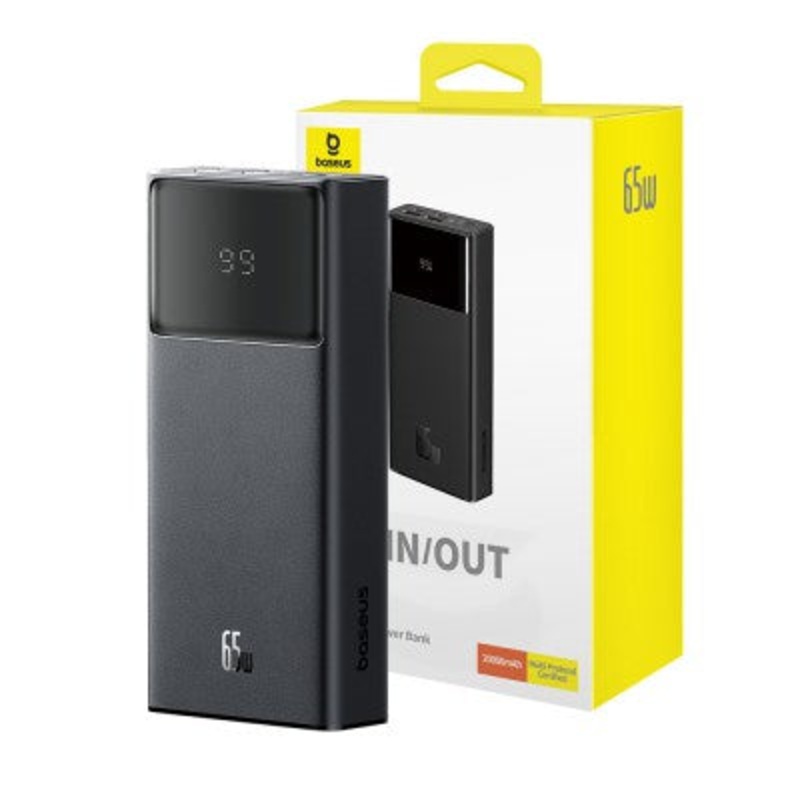 Baseus Star-Lord Digital Display Fast Charging Power Bank 20000mAh 65W Black