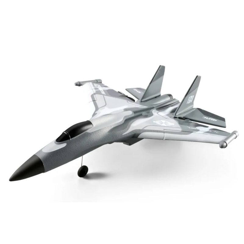 G1 RC Airplane - 2.4GHz Foam Fixed Wing with Lights Radio Remote Control Plane Outdoor Fighter Glider Model Kit Toys for Children Blue With 1 Battery