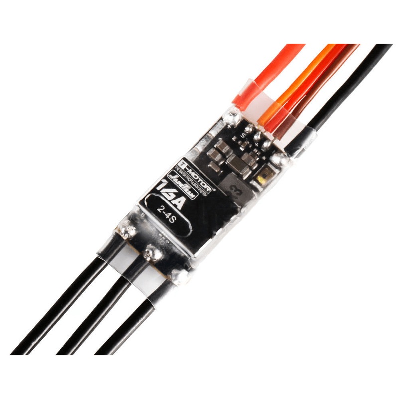T-Motor AM16A ESC for Fixed Wing Aircraft, 3D/4D One-Key Switch, BLHeli-S, 16A 2-4S
