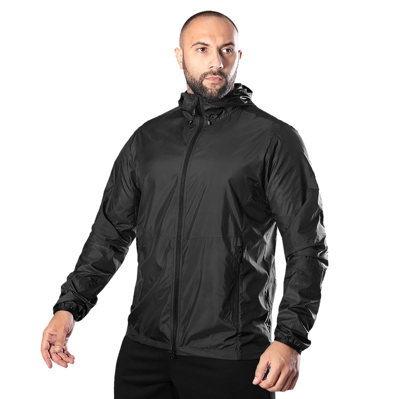Windout 2.0 Black Windbreaker - Lightweight Outdoor Protection