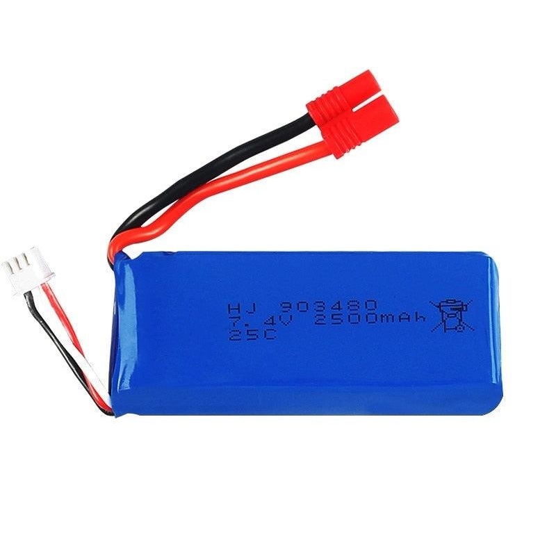 2S 7.4V 2500mAh Lipo Battery for Syma Drone X8C X8W X8G 903480 RC Cars 12428 12423 7.4v Battery for Rc Drone Spare Parts Gold
