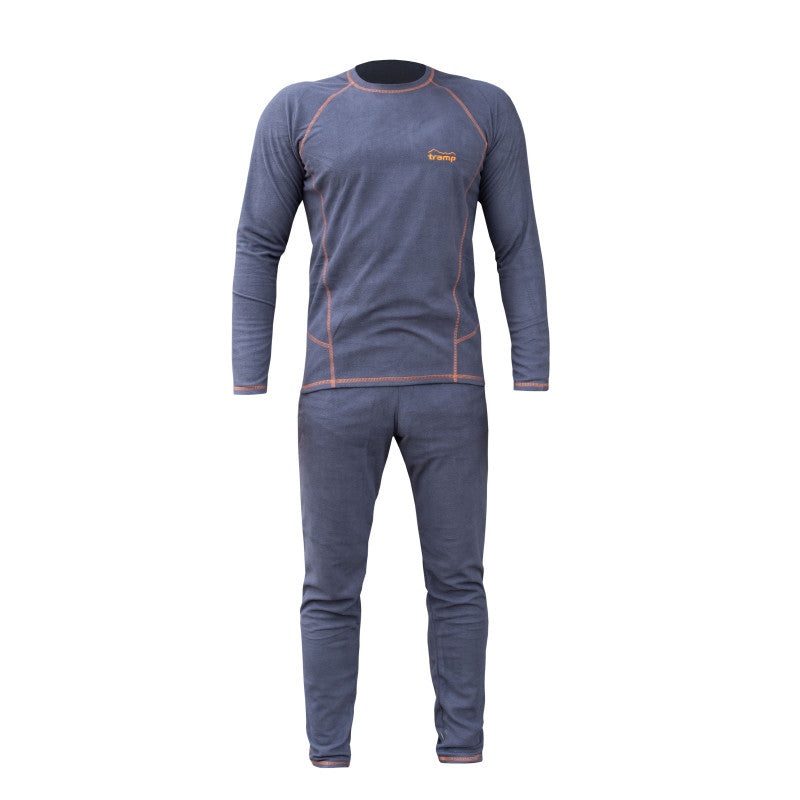 Men's Tramp Microfleece Thermal Underwear Set (Shirt & Pants) Grey