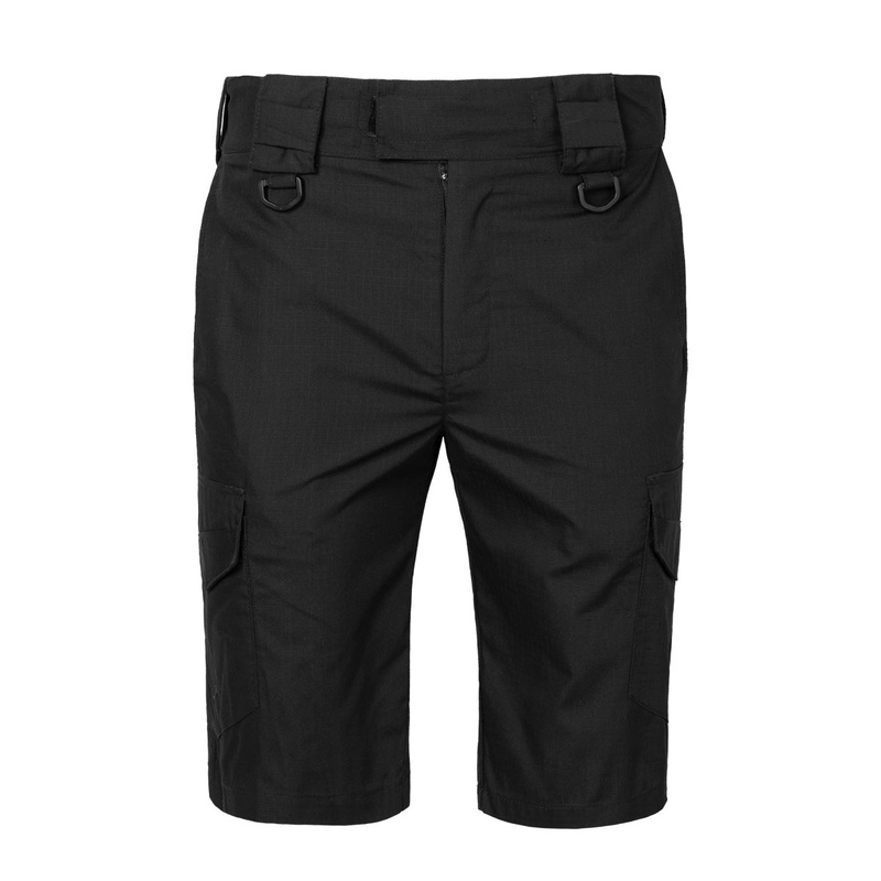 Vik-Tailor Rugged Triker Rip-Top Shorts in Black
