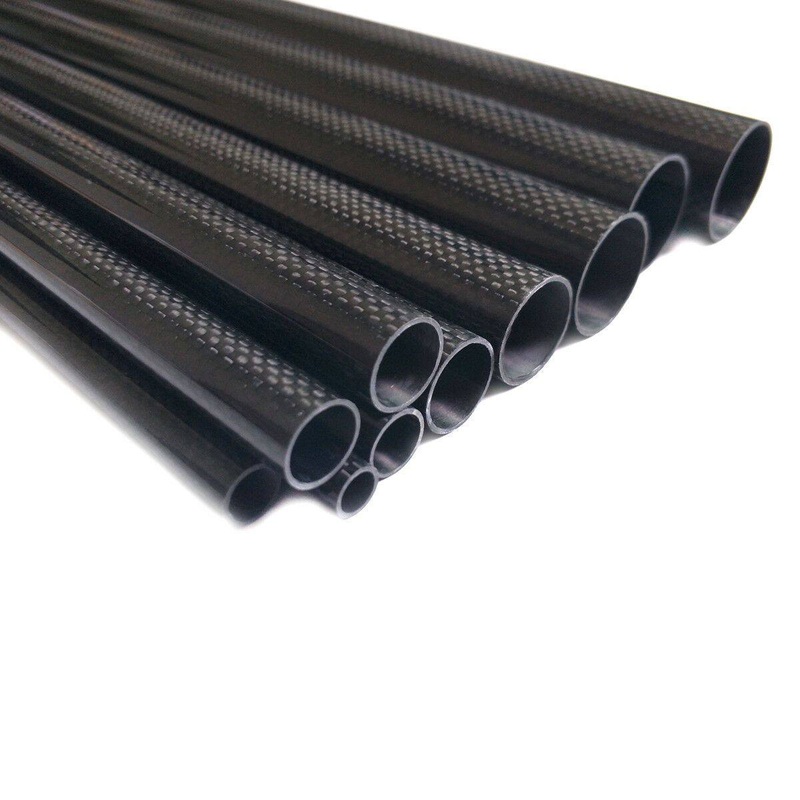 1pcs 3K Carbon Fiber Tube 30*32*500mm Glossy Surface Length 500mm Black