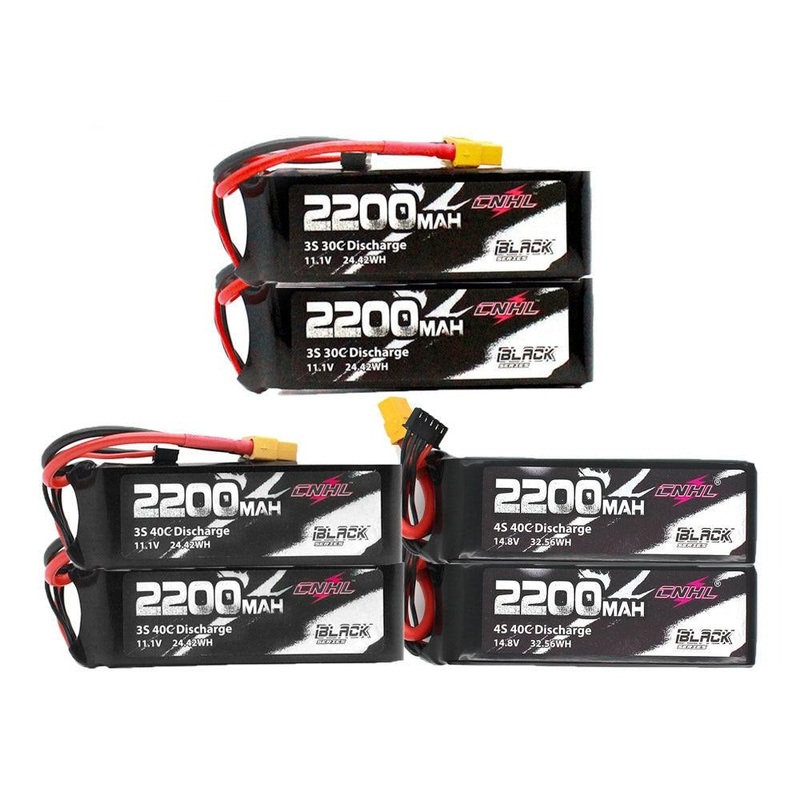2PCS CNHL 2200mAh Battery - 3S 4S 6S 11.1V 14.8V 22.2V Lipo Battery With XT60 Plug For RC Car Airplane Helicopter Quadcopter Hobby FPV Drone Battery 3S 2200mah 30C 2pcs