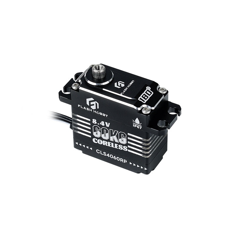 Flashhobby CLS4060RP Digital Coreless Servo 60kg-cm 6-8.4V IP67 25T CNC Aluminum Case (JR Plug)