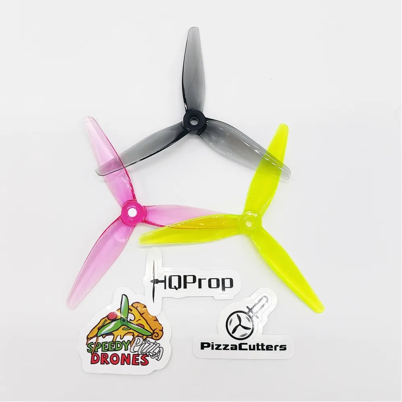 HQProp PizzaCutters 5037 (8CW+8CCW)-Poly Carbonate Grey