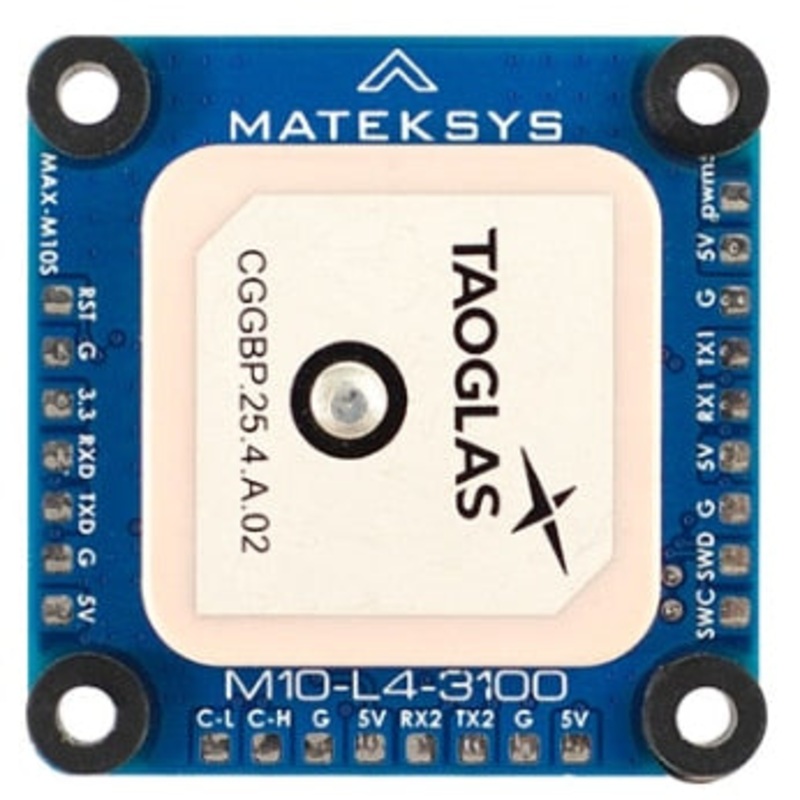 MATEK M10-L4-3100 GPS Module - Mateksys AP_PERIPH GNSS u-blox MAX-M10S RM3100