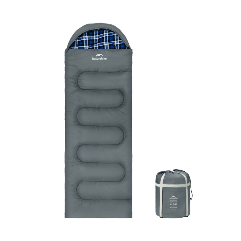 Naturehike Clear Sky HL500 Hooded Sleeping Bag, Gray