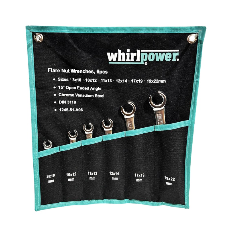 8-22mm Mixed Wrench Set with 6 Pieces and Storage Case