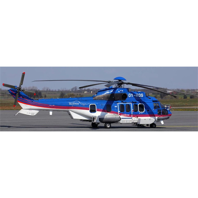 C-225 800 Super Puma ARF Dancopter RC Helicopter Fuselage Blue White Super Puma