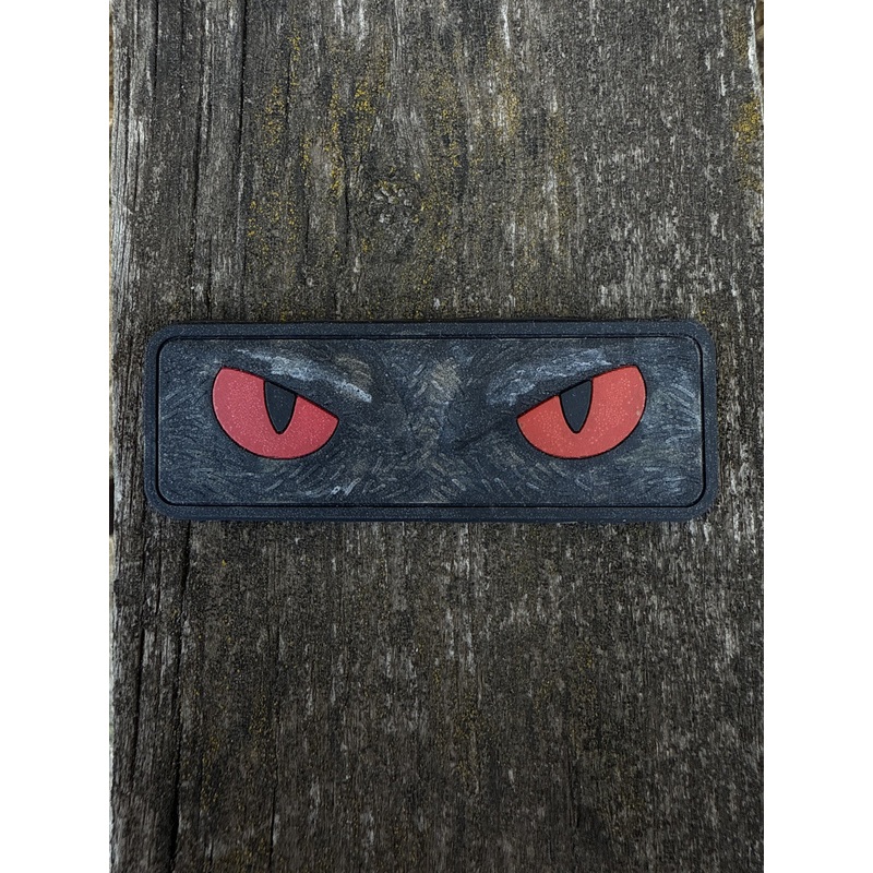 FCT Red and Black PVC Cat Eyes Patch/Chevron
