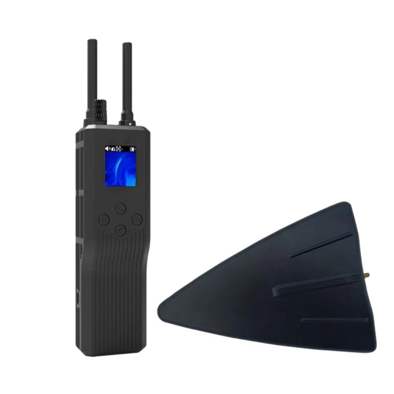 5 Band 2-3KM Wearable Drone Detector - with Direction Finding antenna UAV Detection Device body worn defense UAS handheld anti drone system