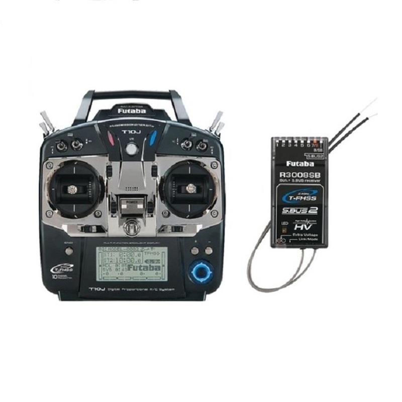 Futaba 10J Transmitter - 10 Channel 2.4GHz S-FHSS T-FHSS Radio Controller with R3008SB