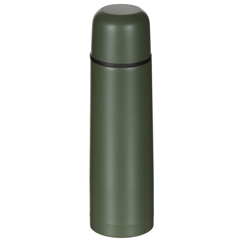 MFH Stainless Steel Thermos 0.5L - Olive Green