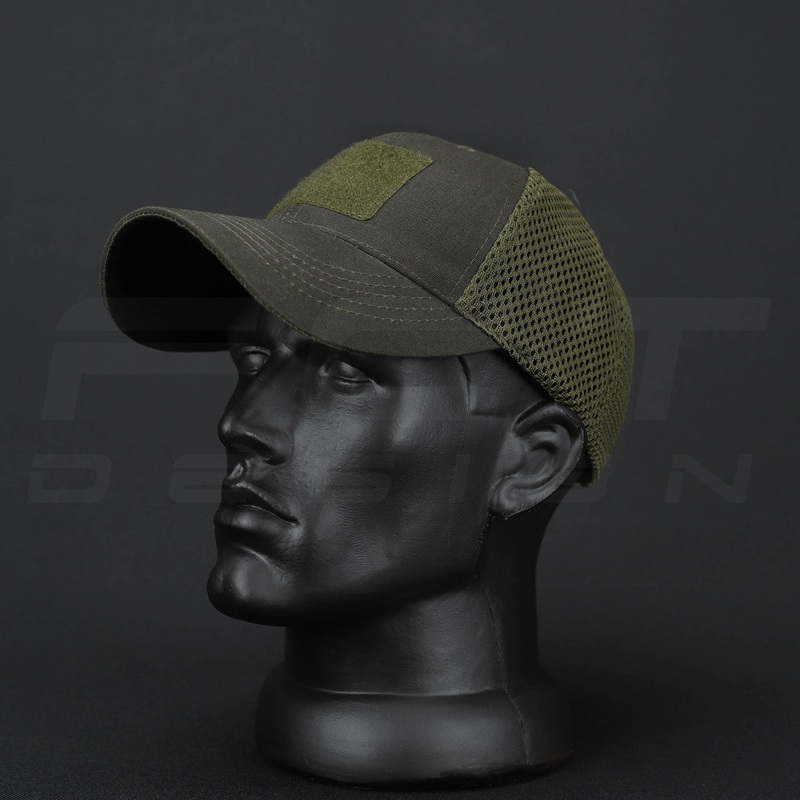 Professional Trucker Cap with Mesh Back in Khaki