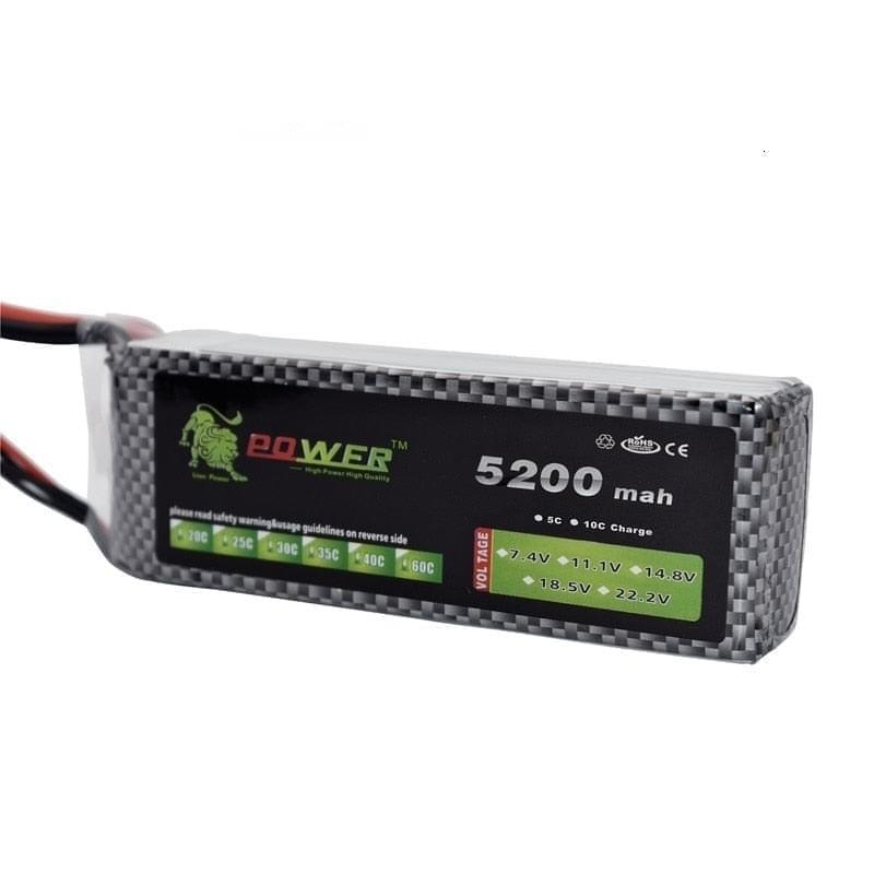 11.1V 5200mah Rechargeable Battery For RC Drone 4200mah T Plug