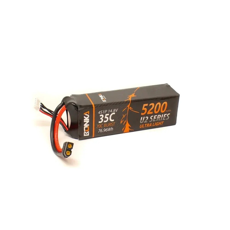 14.8V 5200mAh 4S 35C Lithium Polymer Battery Pack (Brand Bonka)