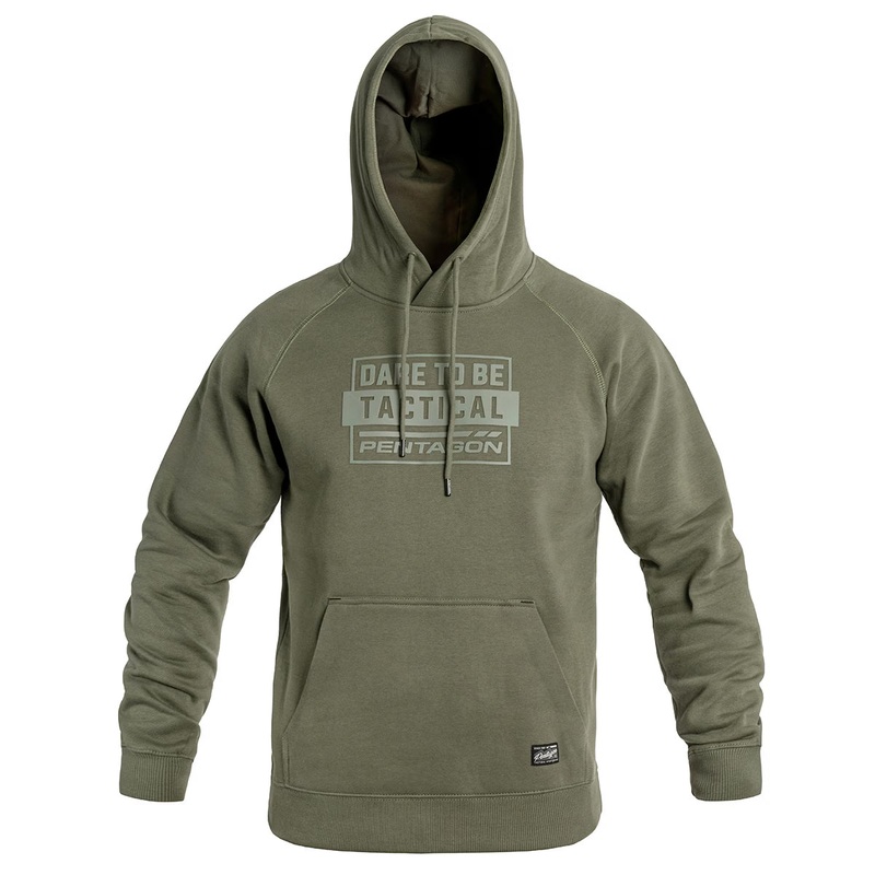 Dare to Be Tactica Hooded Sweatshirt in Olive
