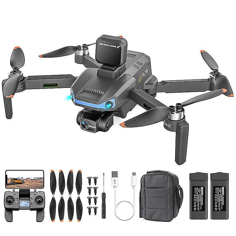 JINHENG AE3 Pro Max GPS Drone - 3-Axis Gimbal 8K HD Dual Camera 360 Obstacle Avoidance 5G Folding Quadcopter RC Distance 5000M Toys Camera Drone Professional Camera Drone Black 6K 1B
