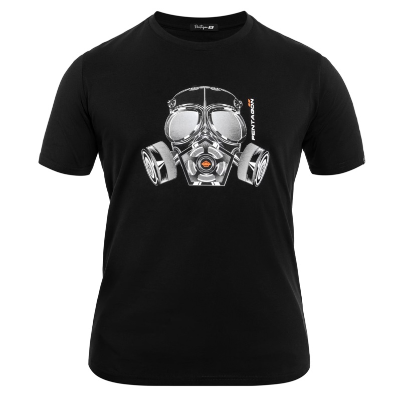 Pentagon "Gas Mask" Black T-Shirt