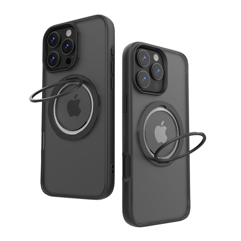 REDEFINE Multi-functional 360 Rotating Stand Case for iPhone 16e Black
