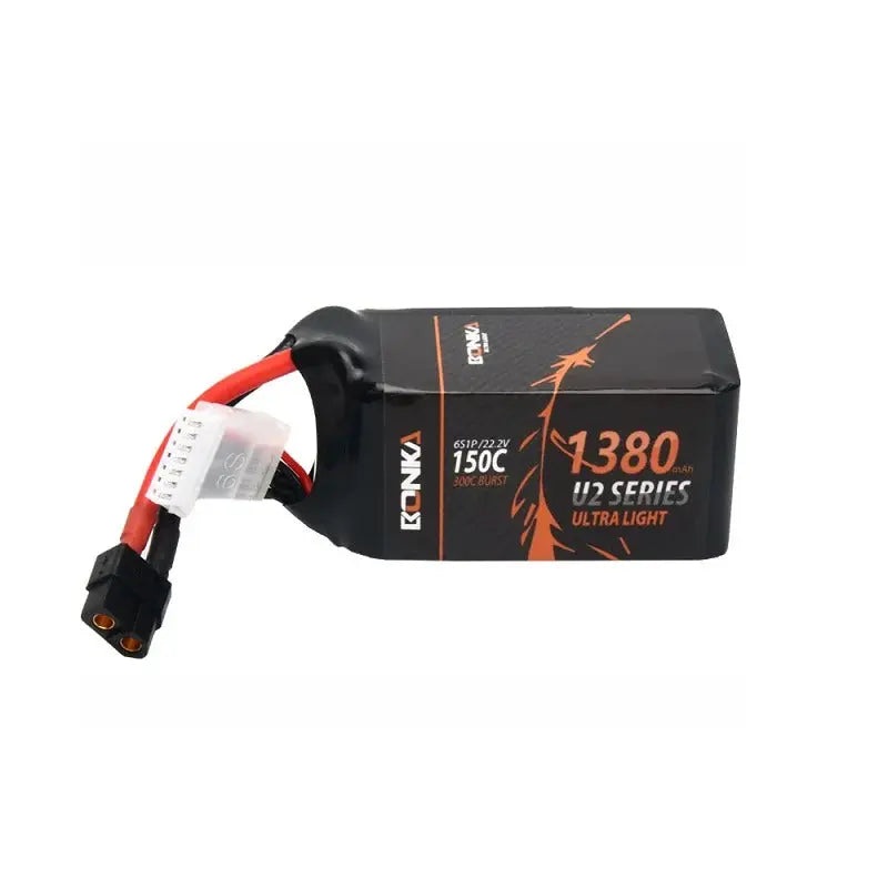 22.2V 1380mAh 6S 150C Lithium Polymer Battery Pack (Brand Bonka)