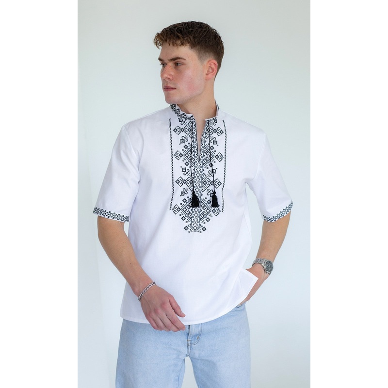 Embroidered Short Sleeve Shirt