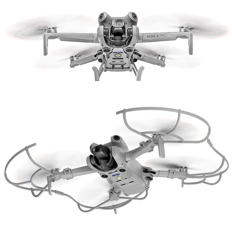 For DJI Mini 4 Pro Propeller Guard - Blade Protective Cover Anti-collision Ring Landing Gear Foldable Extended Legs landing gear folding