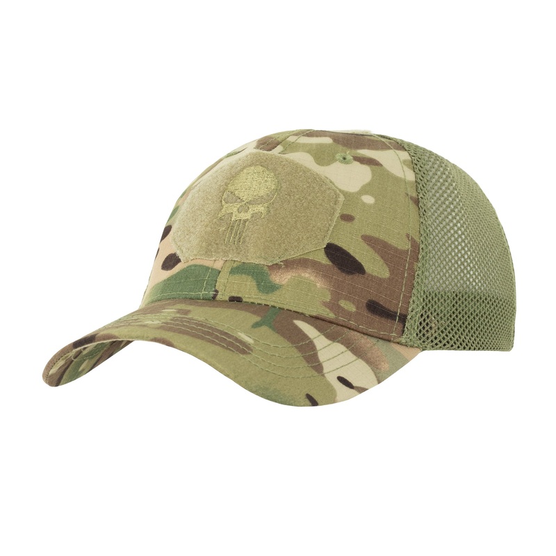 Multicam Rugged Punisher Cap, Rip-Top Design, Universal Fit