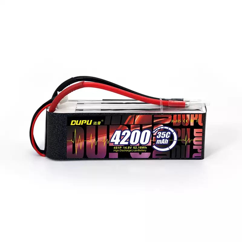 DUPU 4200mAh 2S/3S/4S/6S/8S Drone LiPo Battery 35C/60C/75C/85C High Discharge Rate for RC Airplane Helicopter