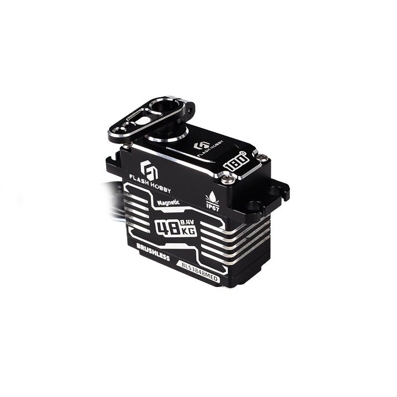 Flashhobby BLS3848MED 48KG 8.4V Brushless Digital Programmable Servo, 14Bit Encoder, IP67, 25T
